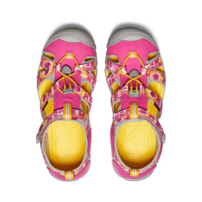 Kids KEEN Sandals Big Kids039 Yellow Print Water Sandals 8211 Seacamp II CNX Kids KEEN Sandals Big Kids039 Yellow Print Water Sandals 8211 Seacamp II CNX