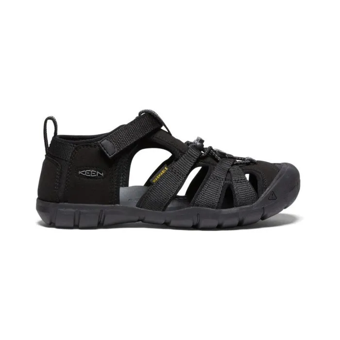 Kids KEEN Water Big Kids039 Black Water Sandals 8211 Seacamp II CNX