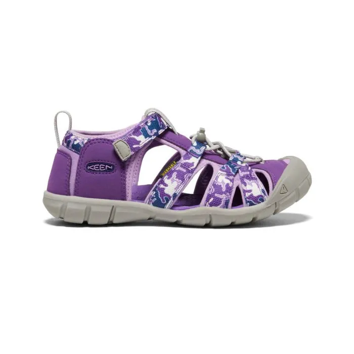 Kids KEEN Water Big Kids039 Purple Camo Water Sandals 8211 Seacamp II CNX