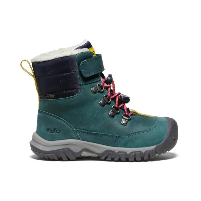 Kids KEEN Winter Little Kids039 Kanibou Waterproof Blue Leather Tall Boot