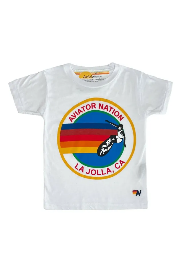 Kids KID039S AVIATOR NATION LA JOLLA TEE 8211 WHITE Aviator Nation