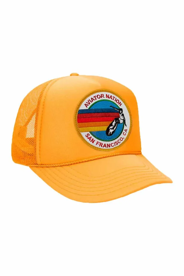Kids KID039S SIGNATURE SAN FRANCISCO VINTAGE FOAM TRUCKER Aviator Nation Kids KID039S SIGNATURE SAN FRANCISCO VINTAGE FOAM TRUCKER Aviator Nation