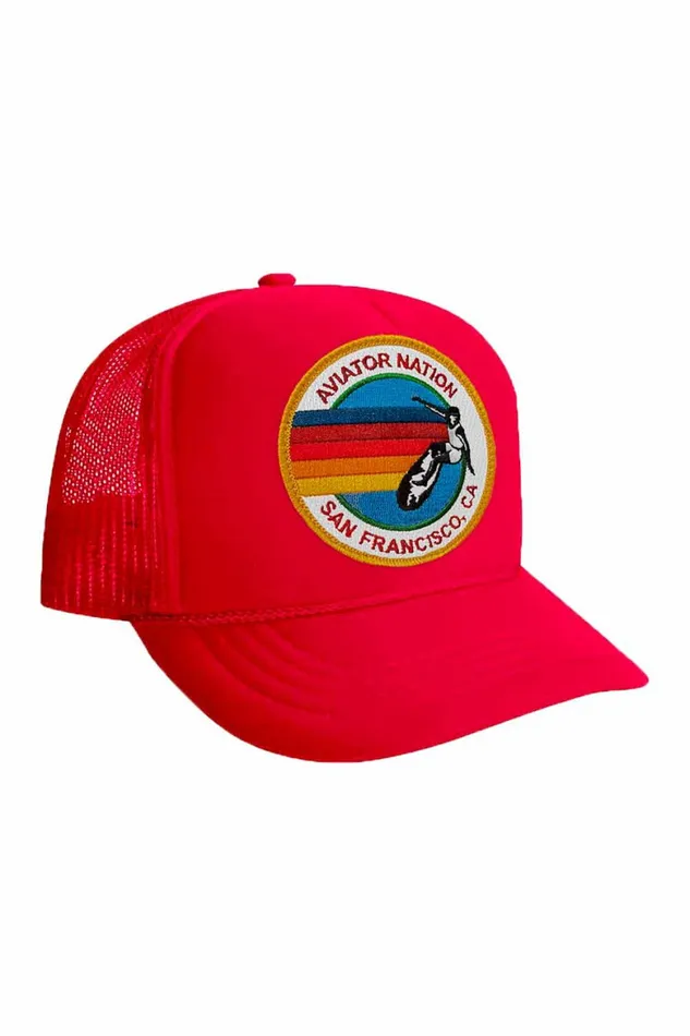 Kids KID039S SIGNATURE SAN FRANCISCO VINTAGE FOAM TRUCKER Aviator Nation Kids KID039S SIGNATURE SAN FRANCISCO VINTAGE FOAM TRUCKER Aviator Nation