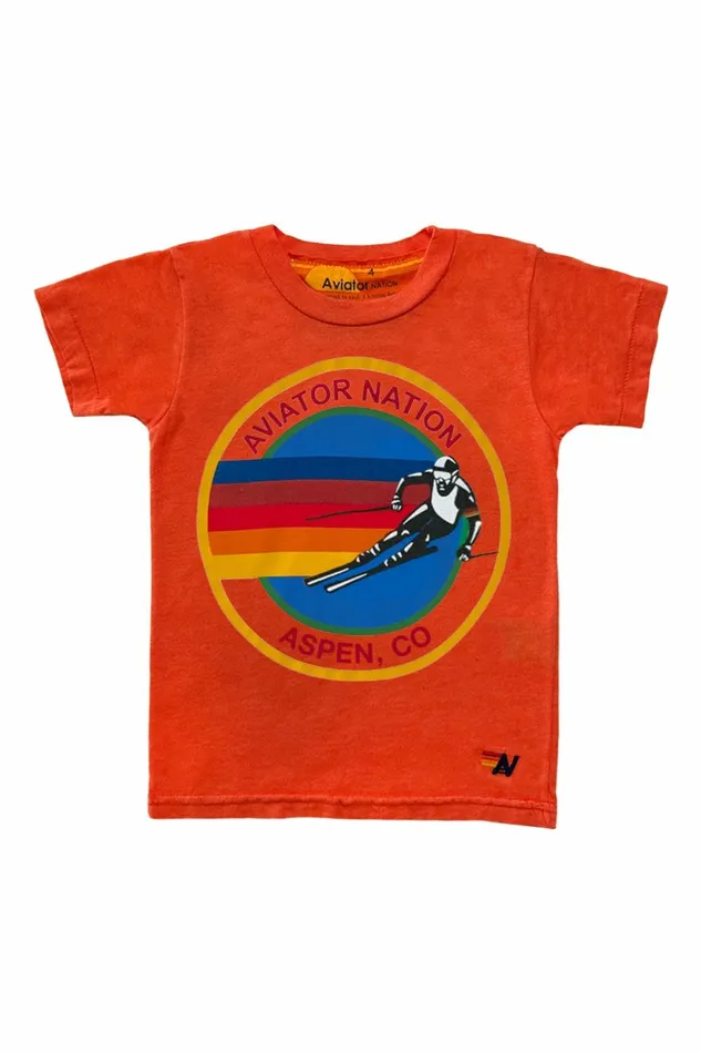 Kids KIDS AVIATOR NATION ASPEN TEE 8211 ORANGE Aviator Nation