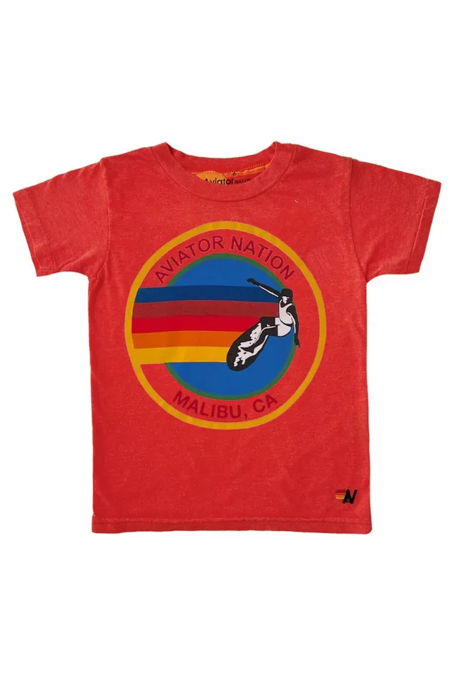 Kids KIDS AVIATOR NATION MALIBU TEE 8211 RED Aviator Nation