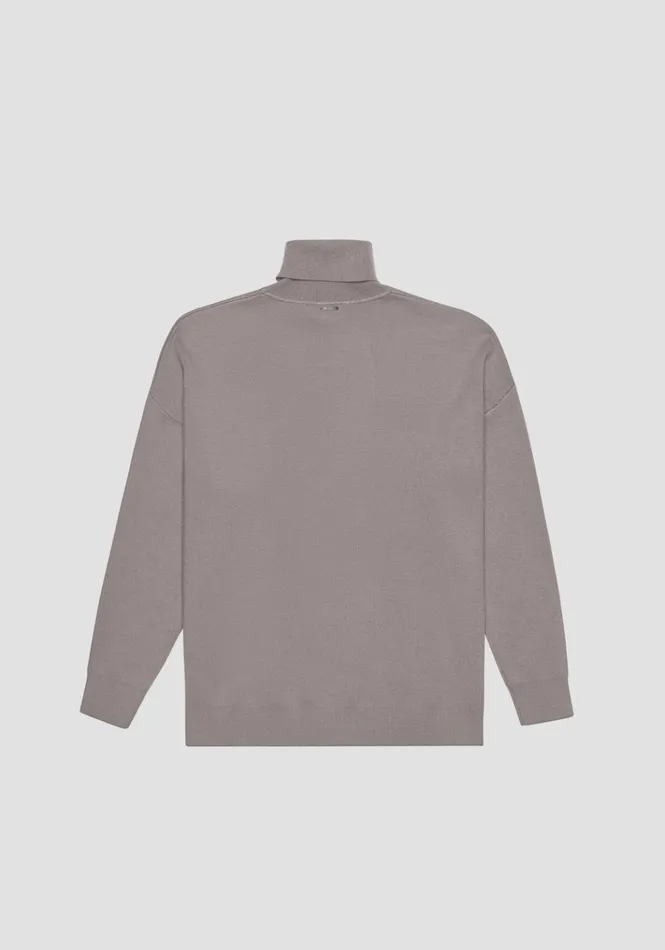 Knitwear Men Antony Morato Relaxed Fit Sweater In Viscose And Nylon Blend Clay