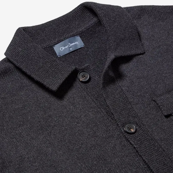 Knitwear Men Oliver Sweeney Brecon Charcoal Knitwear Men Oliver Sweeney Brecon Charcoal