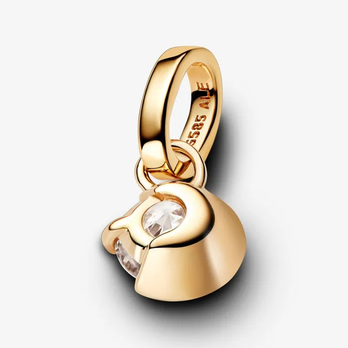 LabGrown Diamond Necklaces Women Pandora Online Talisman 14k Gold Labgrown Diamond Moon Pendant Necklace