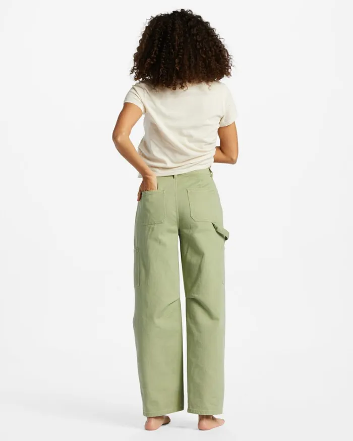 Leia Cargo Pants Avocado Women Billabong Essentials