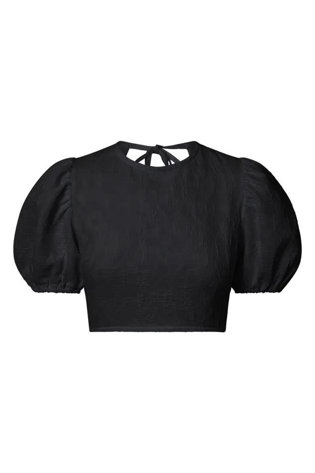 Leila Two Piece Set 8211 Puff Sleeve Top And Midi Skirt Set In Black Women Showpo Curve Clothes