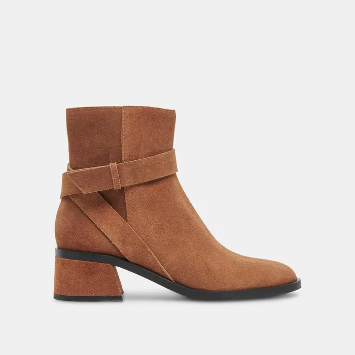 Leland Booties Brown Suede Women Dolce Vita Boots and Booties