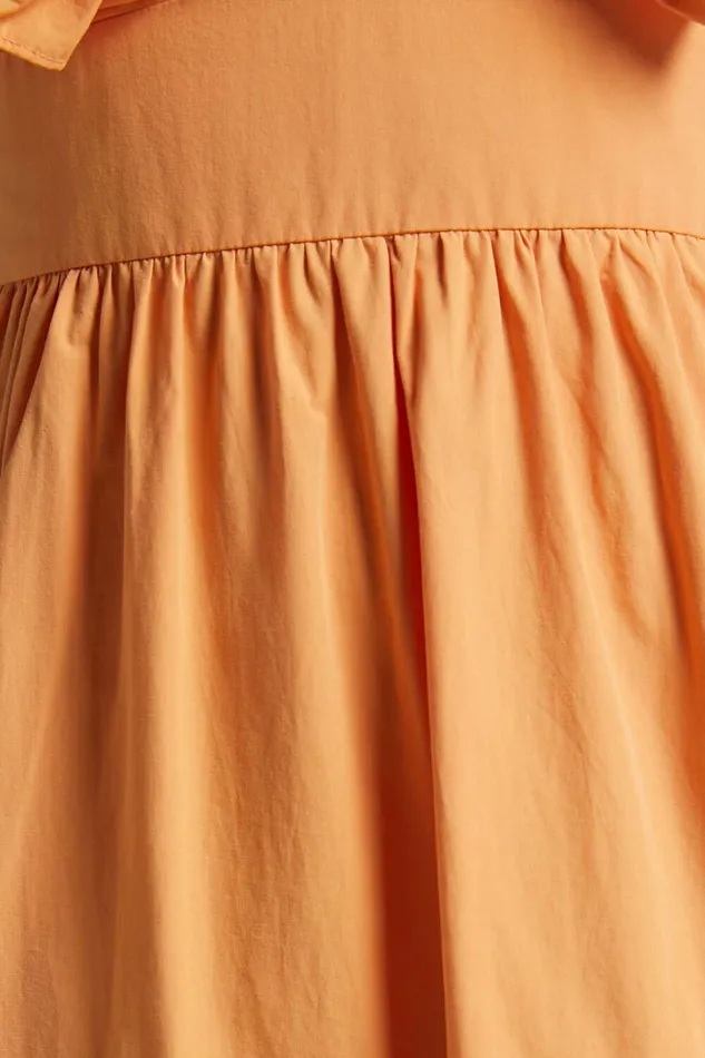 Levona Midi Dress 8211 Ruffle Shoulder Tiered Dress In Orange Women Showpo Curve Clothes