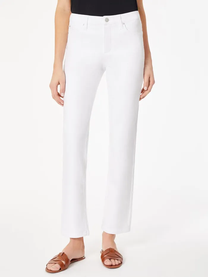 Lexington Straight Leg Jeans Soft White Women Jones New York Straight Leg Jeans