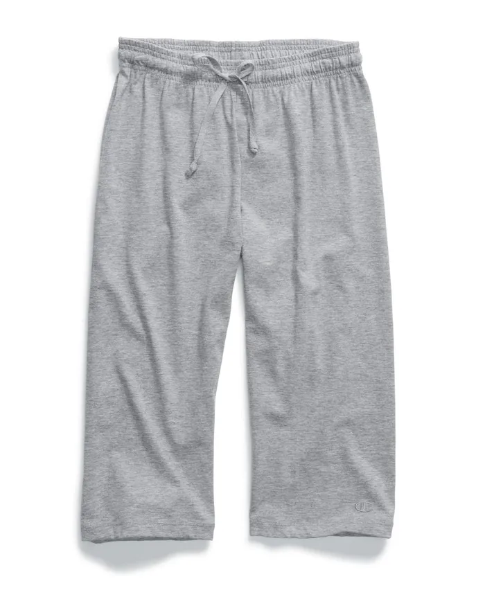 Lightweight Lounge Capri Pants C Logo 18034 Oxford Grey Women Champion Pants