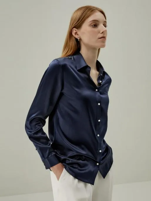 Lilysilk Classic Pearl Button 100 Pure Silk Blouse For Women Women Essentials