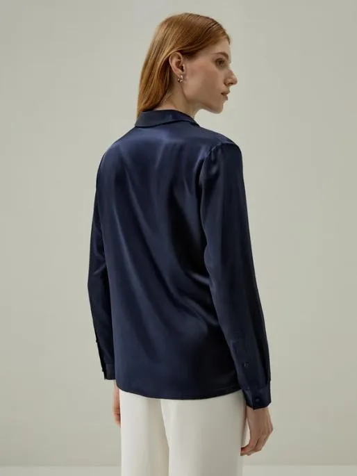 Lilysilk Classic Pearl Button 100 Pure Silk Blouse For Women Women Essentials