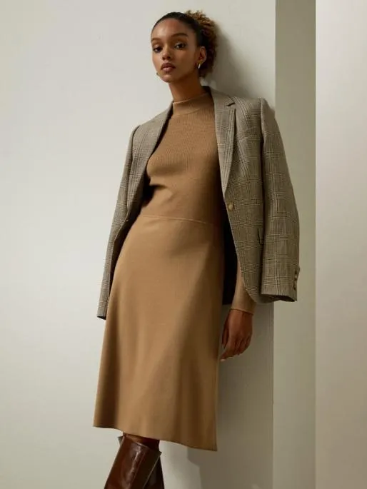 Lilysilk Elegant Slim Fit Wool Dress For All Occasions Women Essentials