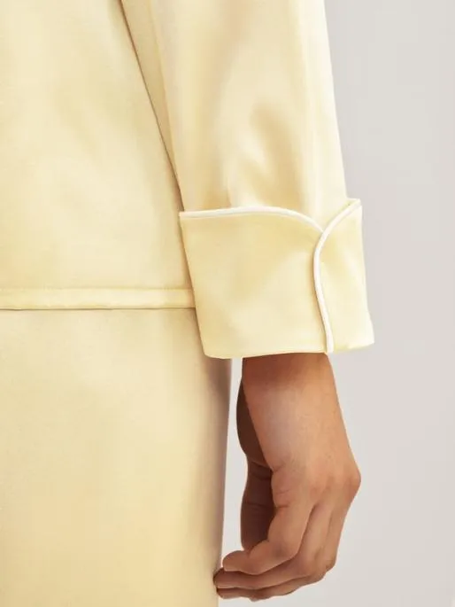 Lilysilk Golden Cocoon Silk Satin Pajama Set Women Pajamas