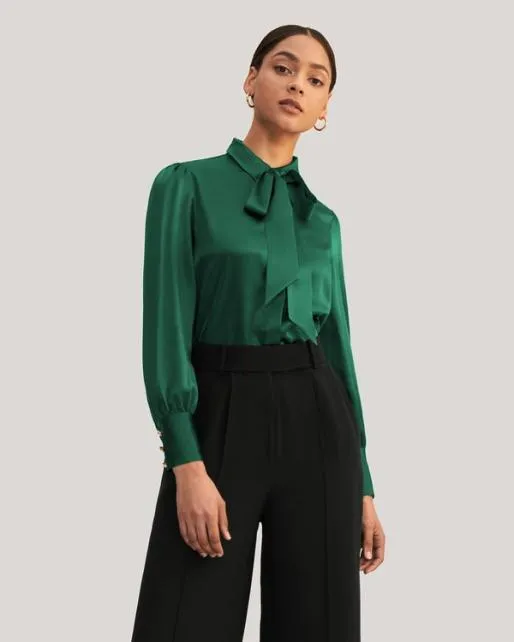 Lilysilk MIM 2 In 1 Silk Shirt Women Blouses Shirts