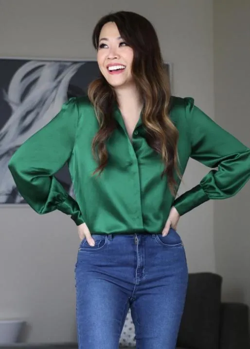 Lilysilk MIM 2 In 1 Silk Shirt Women Blouses Shirts