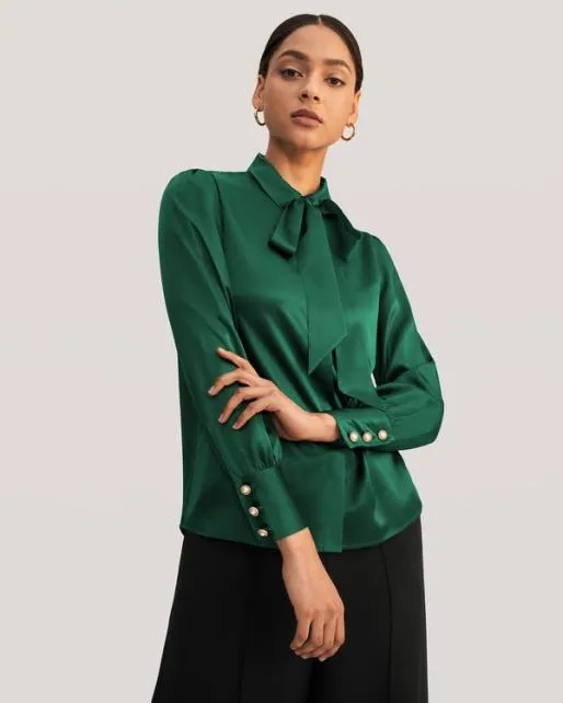 Lilysilk MIM 2 In 1 Silk Shirt Women Blouses Shirts
