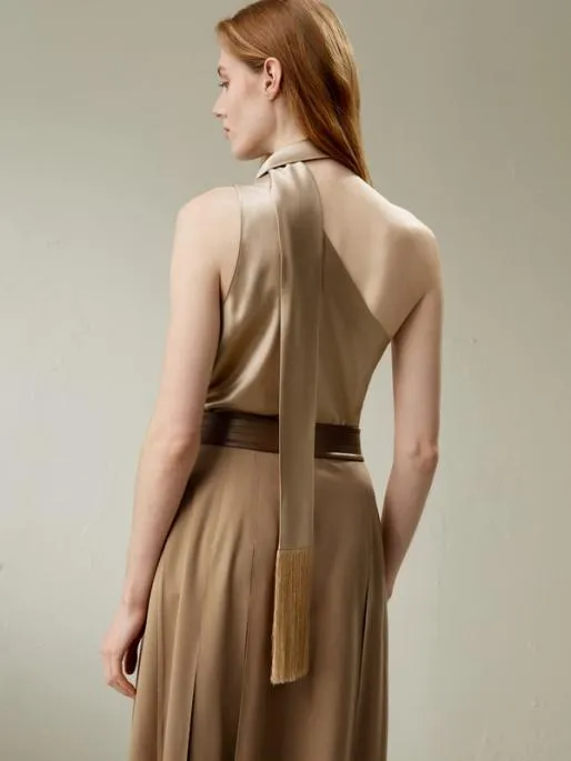 Lilysilk OneShoulder Evening Watershine Silk Top Women Tops