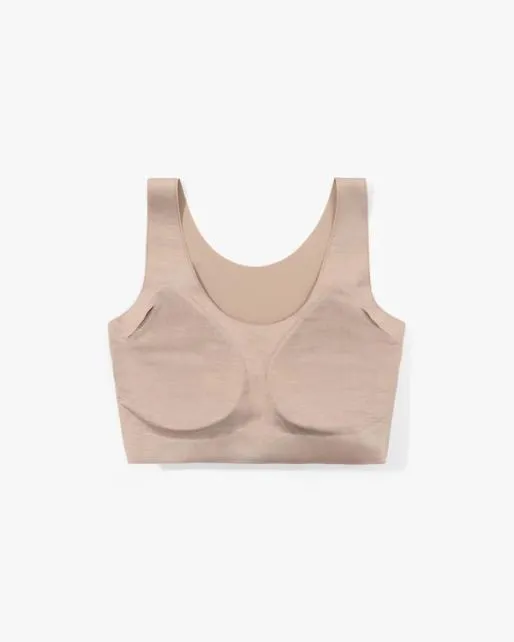 Lilysilk OneSizeFitsMost Classic Wireless Silk Bra Women Underwear