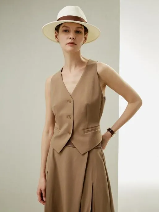 Lilysilk Ortygia SilkWool Tailored Vest Tops For Women 8211 Stylish And Luxurious Women Knitwear