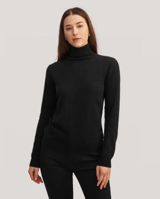 Lilysilk Pure Cashmere Turtleneck Sweater For Women Women Knitwear