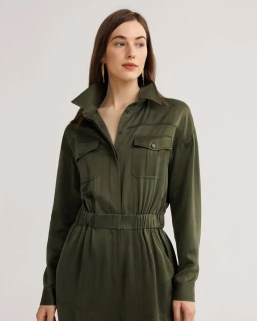 Lilysilk Sandwashed Silk Jumpsuit For Women 8211 Apricot and Green Women Jumpsuits Dresses