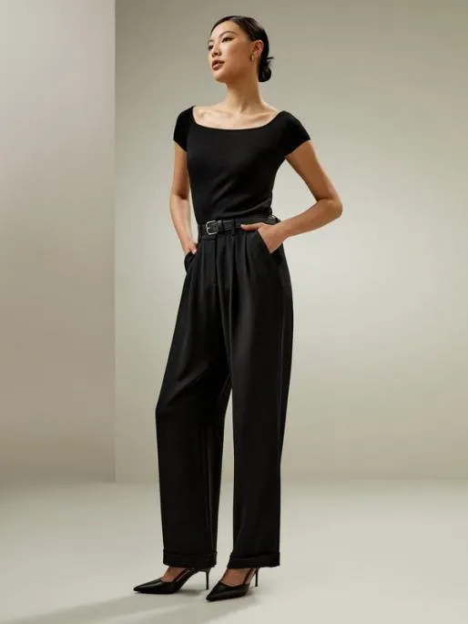 Lilysilk Silk Knit OffShoulder Top Women Tops