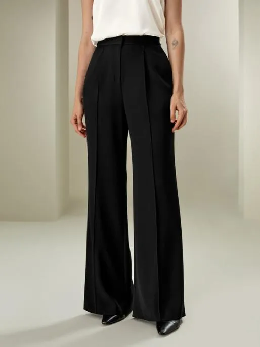 Lilysilk Subtleflare Modern Business Silk Trousers Women Bottoms