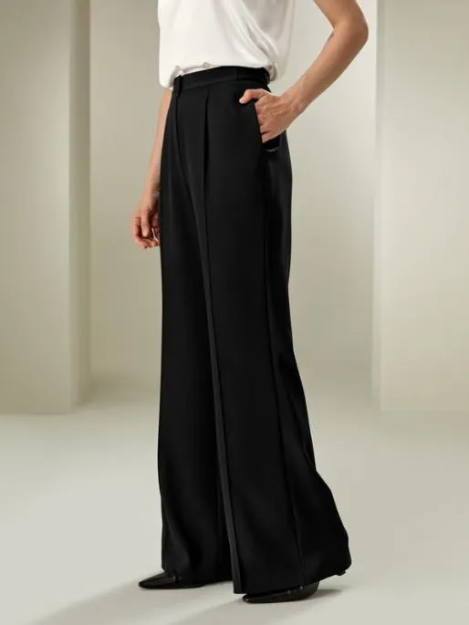Lilysilk Subtleflare Modern Business Silk Trousers Women Bottoms