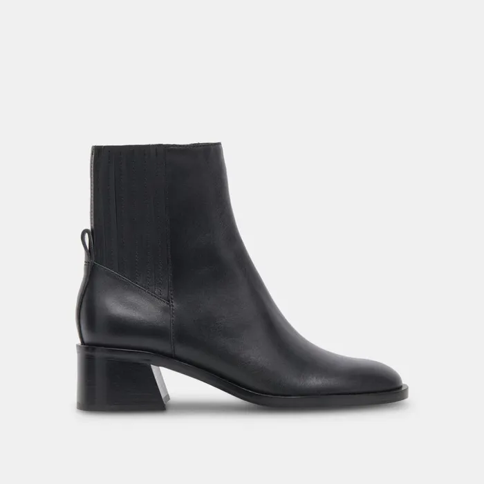 Linny H2O Boots Black Leather Women Dolce Vita Boots and Booties