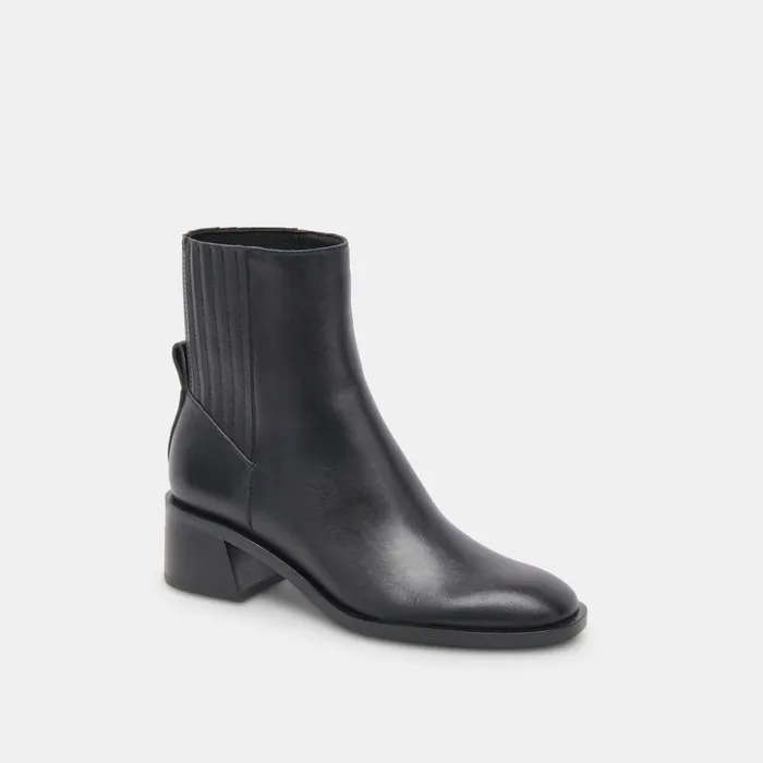 Linny H2O Boots Black Leather Women Dolce Vita Boots and Booties
