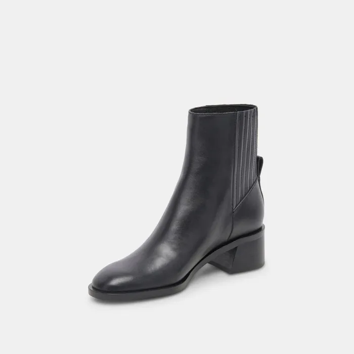 Linny H2O Boots Black Leather Women Dolce Vita Boots and Booties