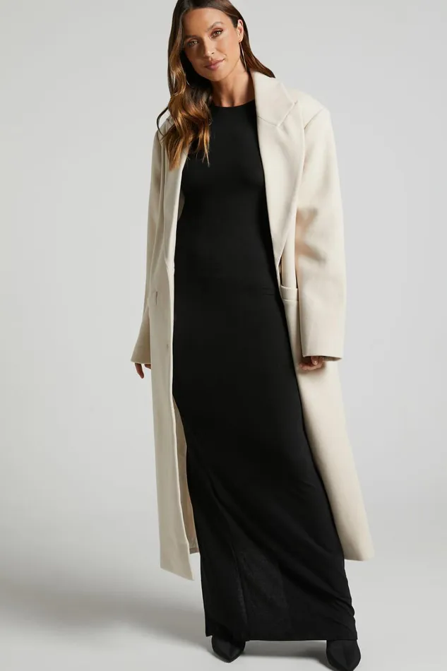 Lioness 8211 Olsen Coat In Cream Women Showpo Jackets and Coats