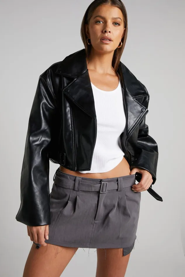 Lioness 8211 Staten Island Jacket In Black Women Showpo Jackets and Coats