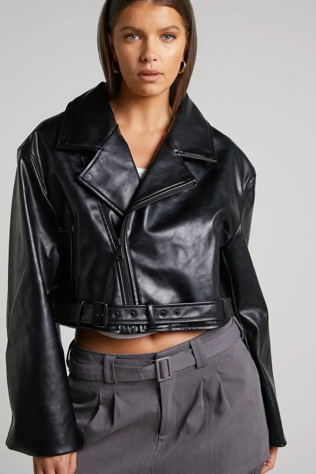 Lioness 8211 Staten Island Jacket In Black Women Showpo Jackets and Coats
