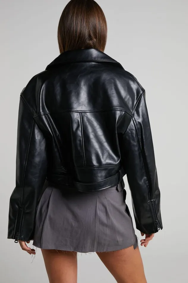 Lioness 8211 Staten Island Jacket In Black Women Showpo Jackets and Coats