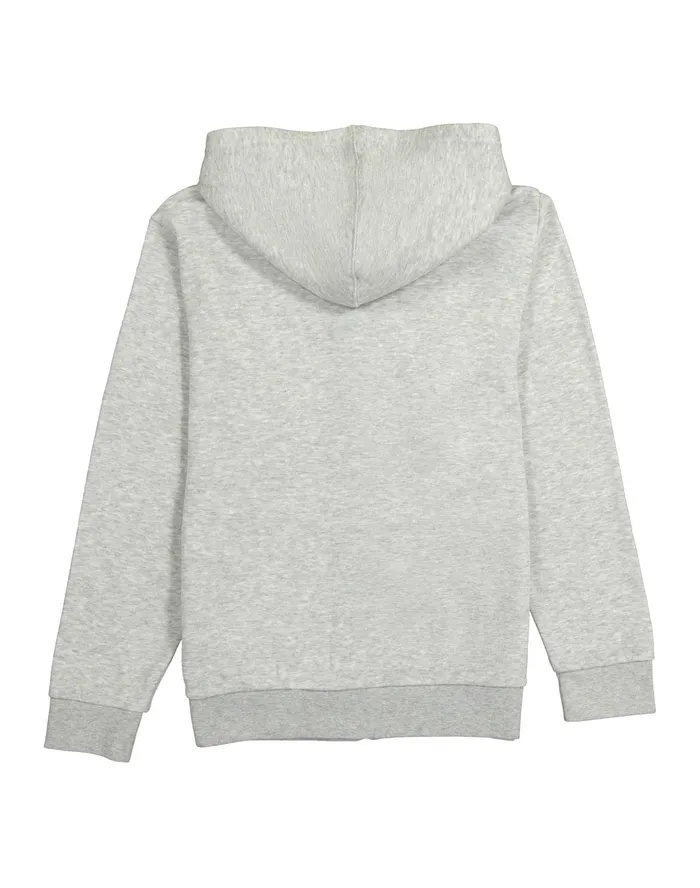 Little Kids039 Powerblend FullZip Hoodie Classic Script Logo Oxford Grey Heather Kids Champion Hoodies and Sweatshirts