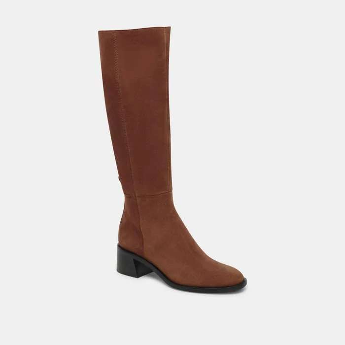 Lizah Boots Brown Suede Women Dolce Vita Boots and Booties
