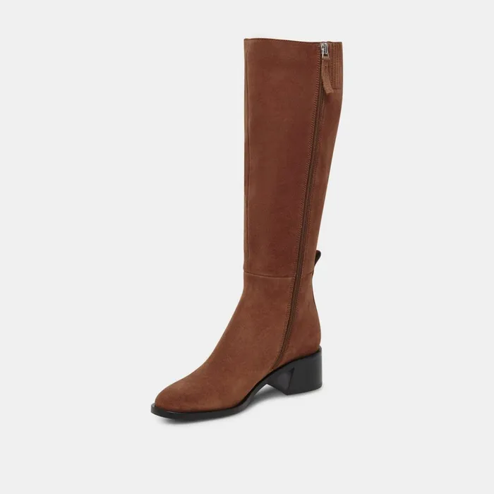 Lizah Boots Brown Suede Women Dolce Vita Boots and Booties