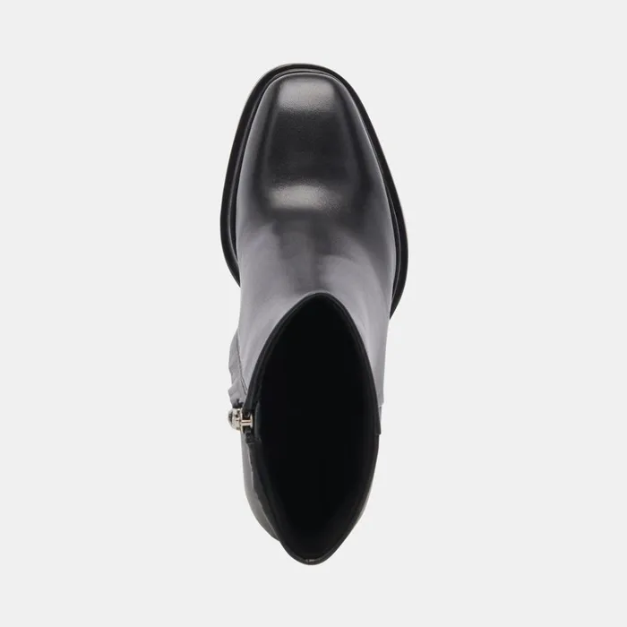 Lochly Boots Black Leather Women Dolce Vita Boots and Booties