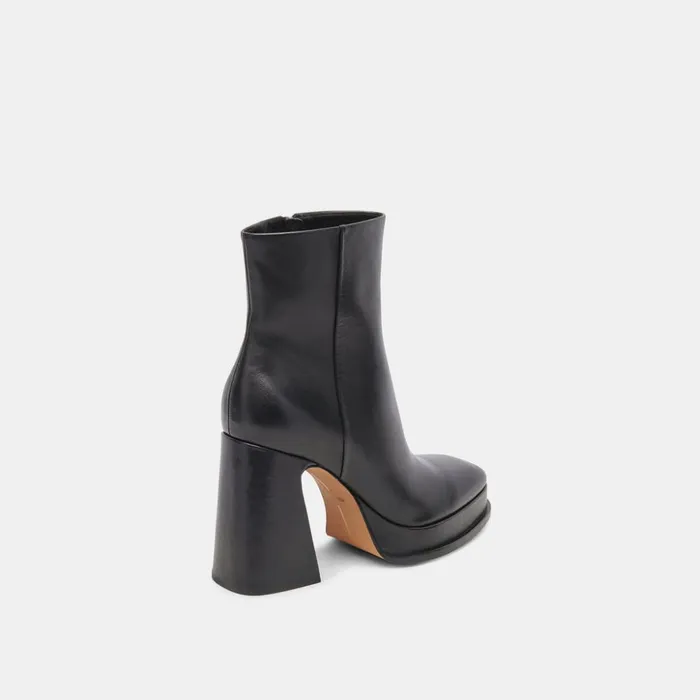 Lochly Boots Black Leather Women Dolce Vita Boots and Booties
