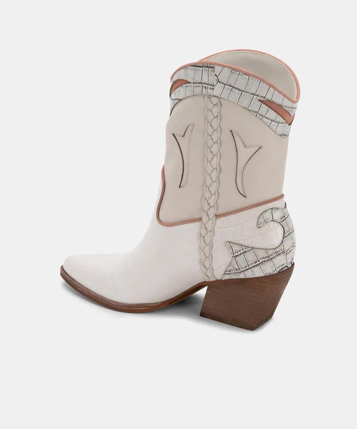 Loral Booties Ivory Leather Women Dolce Vita Boots and Booties