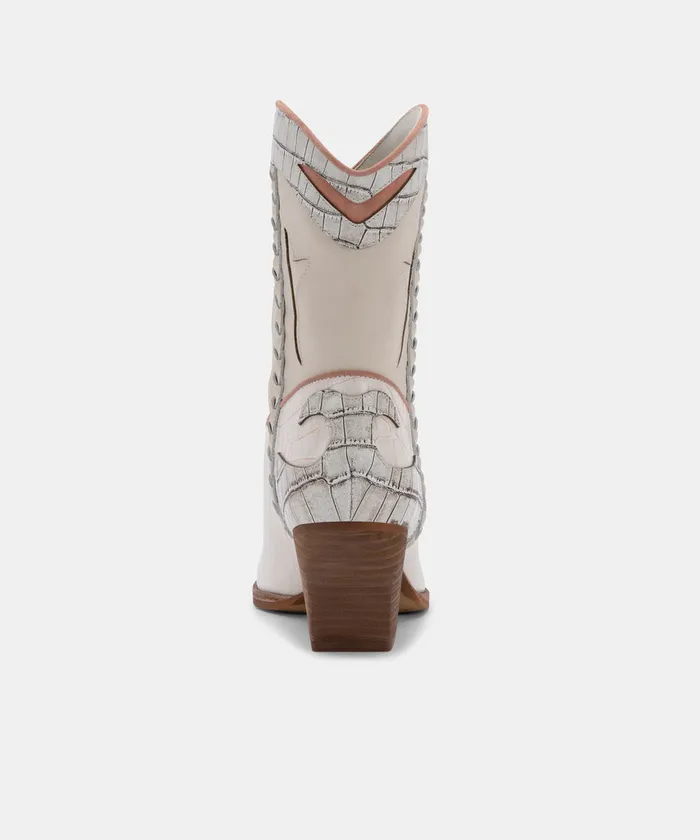 Loral Booties Ivory Leather Women Dolce Vita Boots and Booties