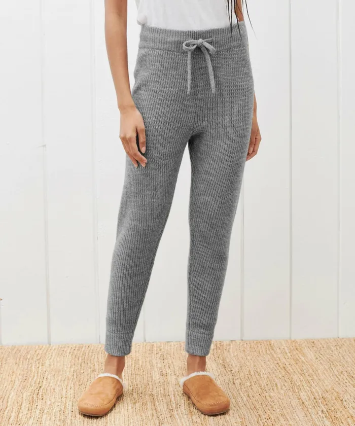 Lounge and Sweatpants Women Jenni Kayne Alpaca Fisherman Sweatpant Heather Grey