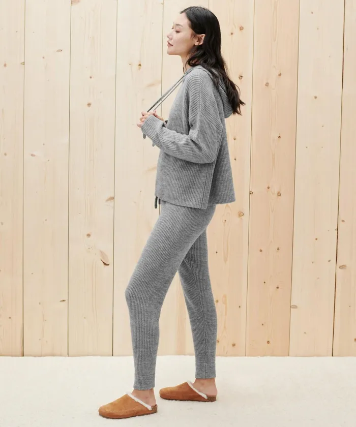 Lounge and Sweatpants Women Jenni Kayne Alpaca Fisherman Sweatpant Heather Grey