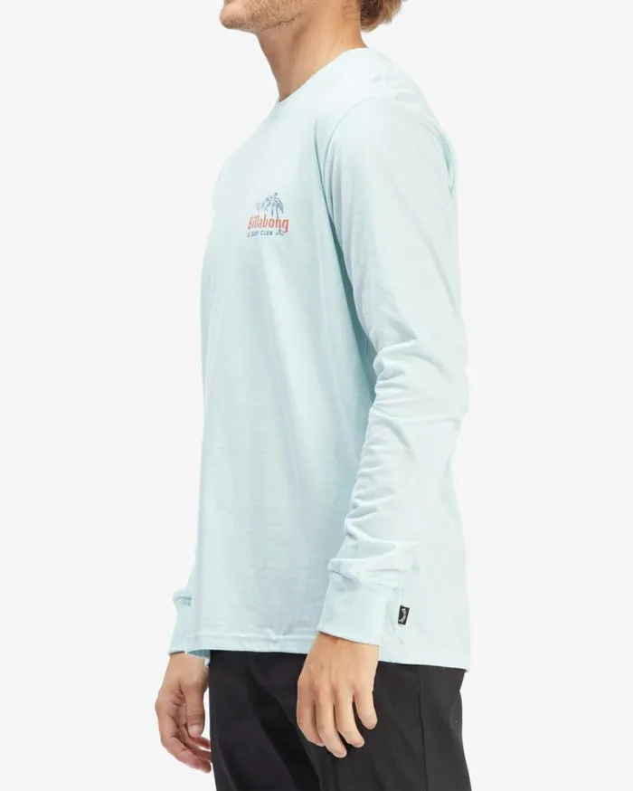 Lounge Long Sleeve TShirt Coastal Blue Men Billabong TShirts